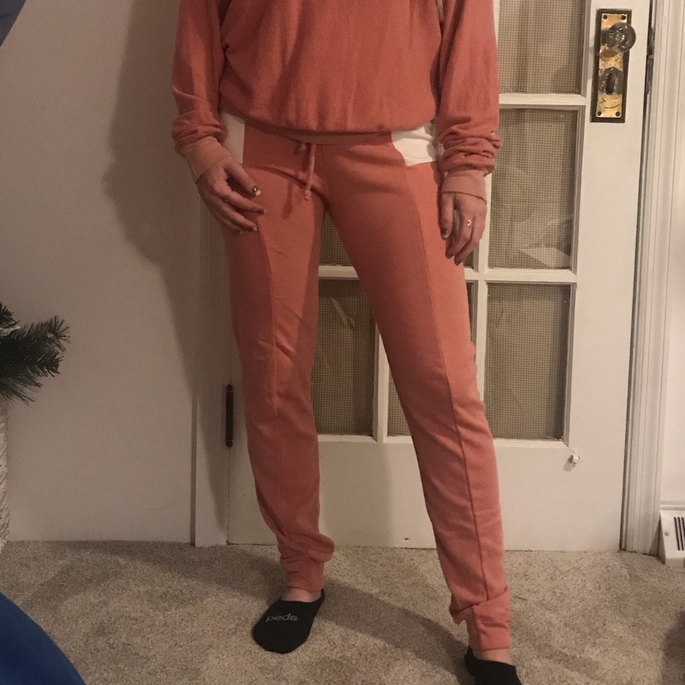 Pink wild fox sweat pants